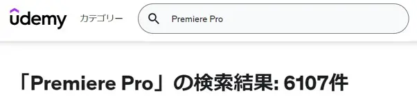 Udemy Premiere Proの検索結果